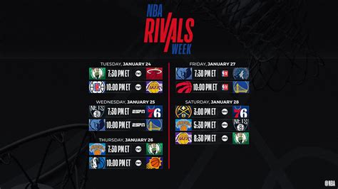 nba rivalry week|nba team rivalries.